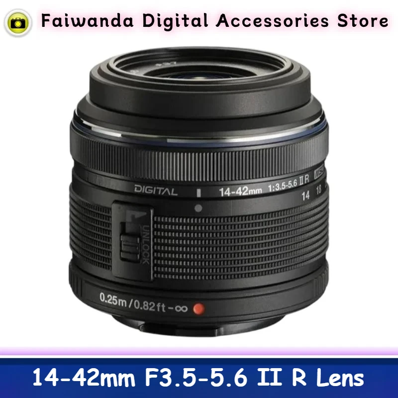 Lente M.ZD 14-42mm F3.5-5.6 II R 95% Nova e Original para Câmera Olympus com Montagem M4/3