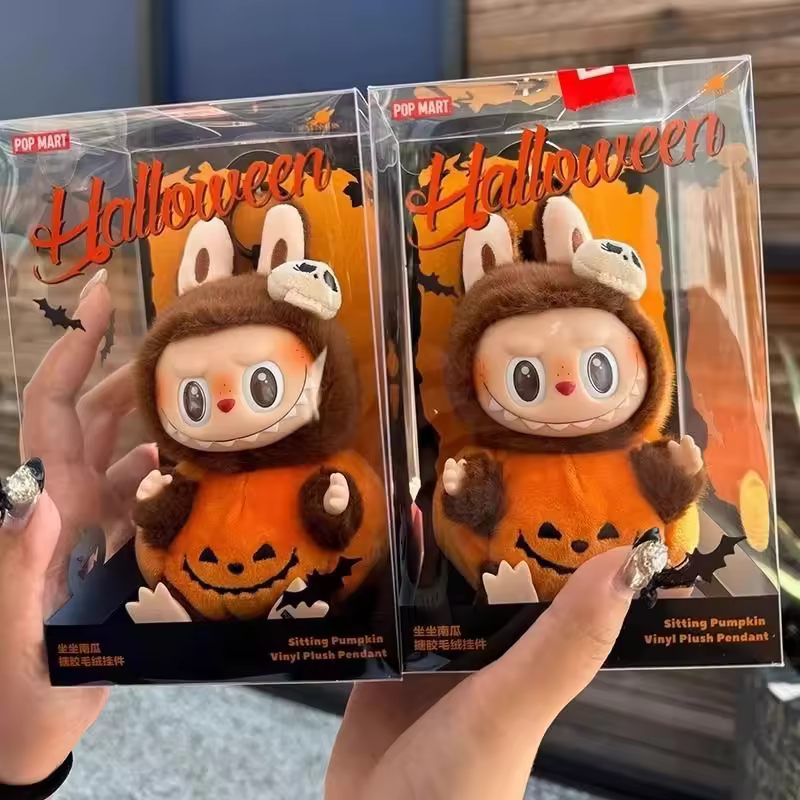 Labubu Halloween Vinyl Pumpkin Monster Carnival Vinyl Plush Doll Pendant Children's Festival Gift Backpack Decoration Doll Gifts - AliExpress 