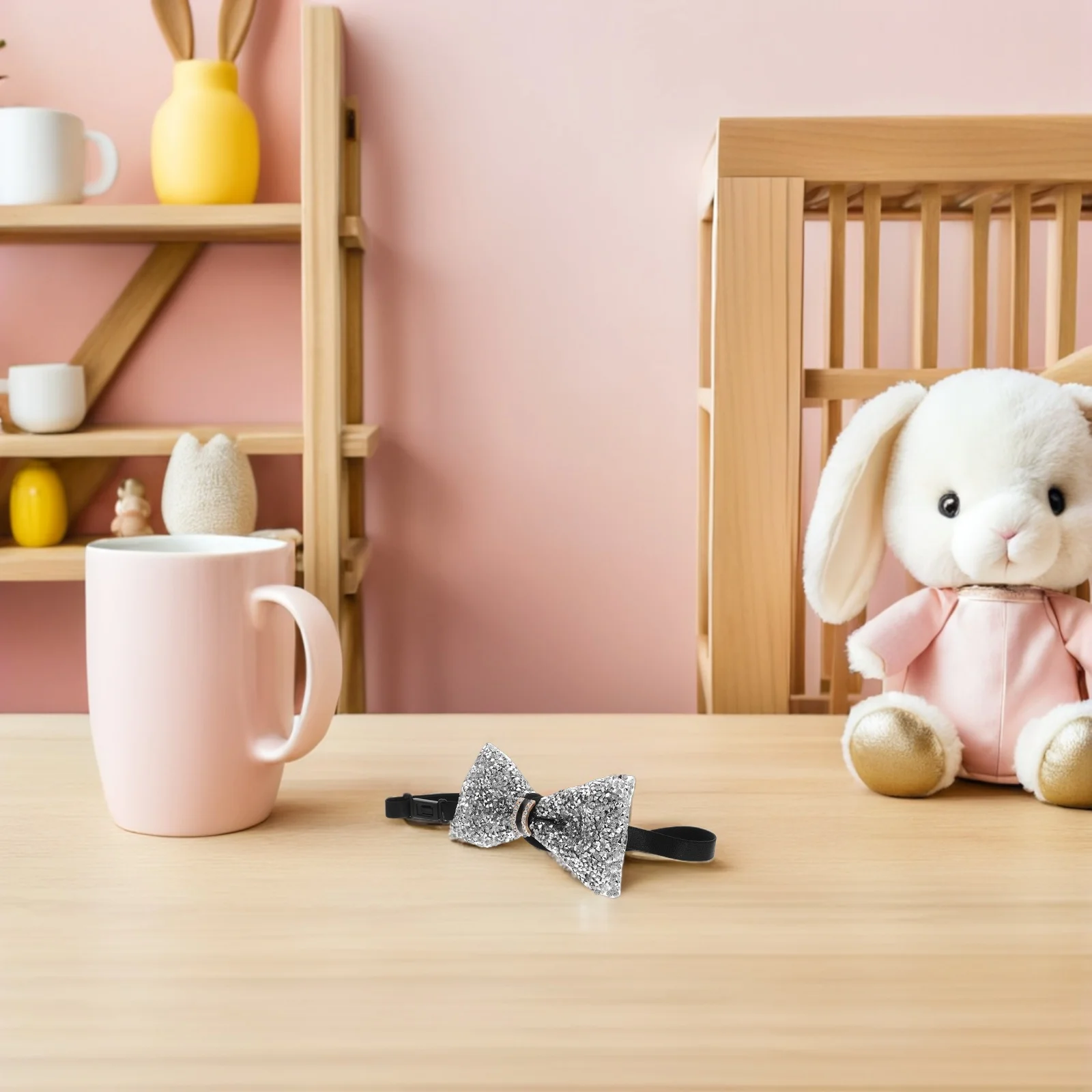 

2 Pcs Bow Tie 's Birthday Party Ties Bowties for s Clothing Boys Silver Clip-on Toddler