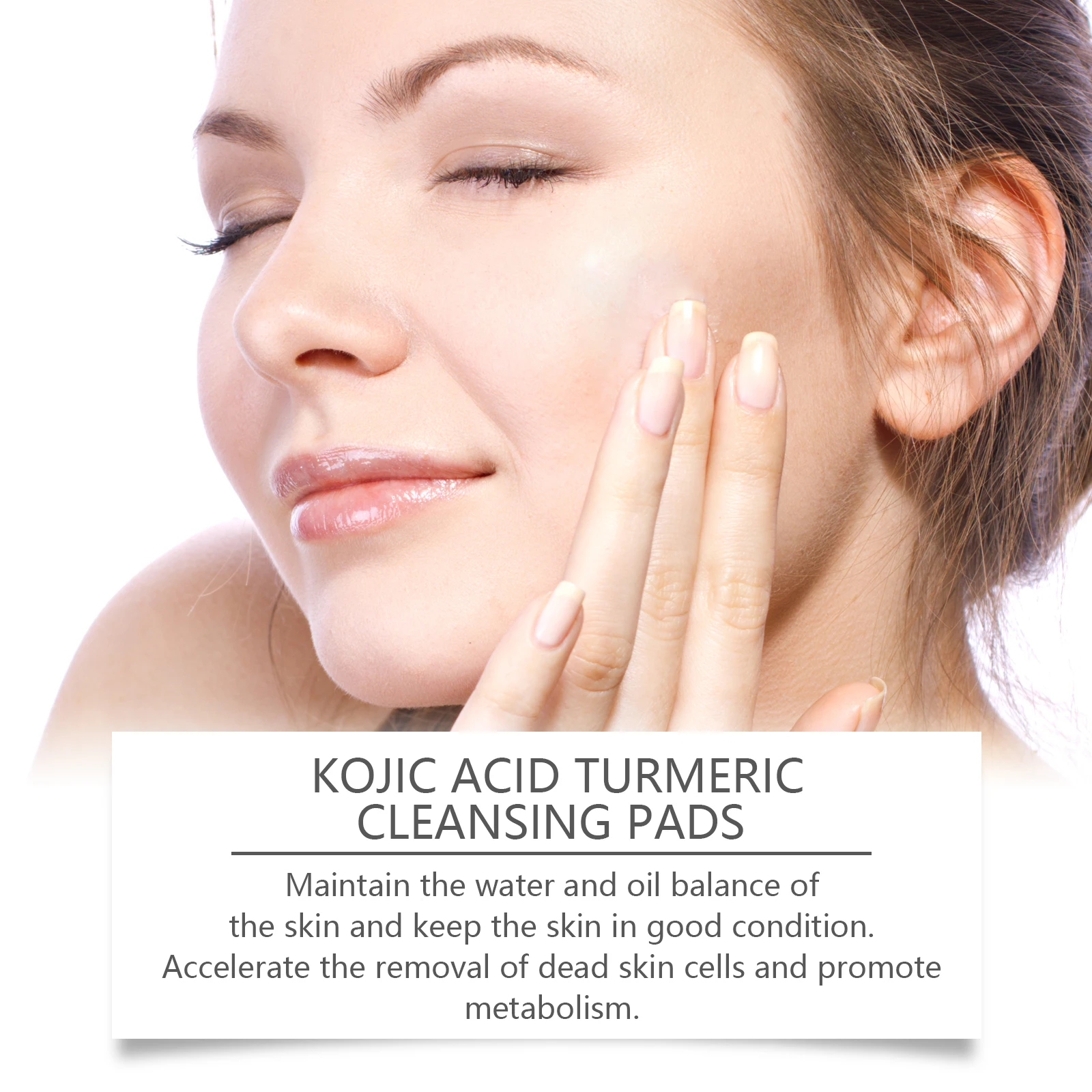 40pcs Turmeric Kojic Acid Cleansing Pad Gentle Cleansing Exfoliating Pads Fades Dark Spots Brightens Daily Cleansing Skin Care image 6