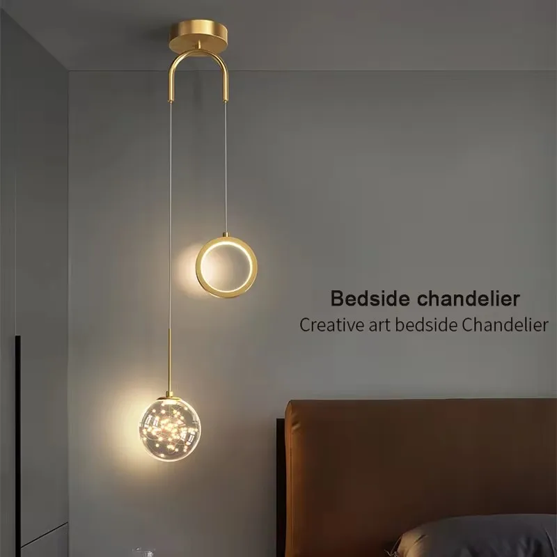 Modern Simplicity LED Pendant Light Indoor Lighting Fixture Living Bedroom Bedside Home Decoration Dining Table Hanging Lamps