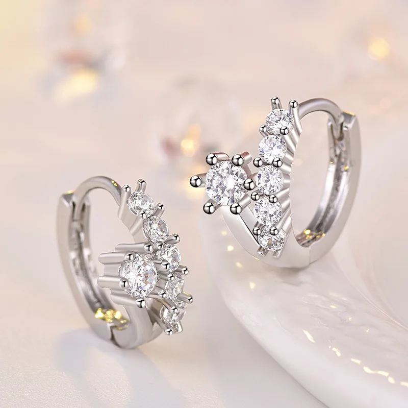 Neue Ohrringe aus 925er-Sterlingsilber, 5A-Zirkon, für Damen, exquisite Freundin, Hochzeit, Verlobung, Schmuck, modisches Geschenk, hohe Qualität