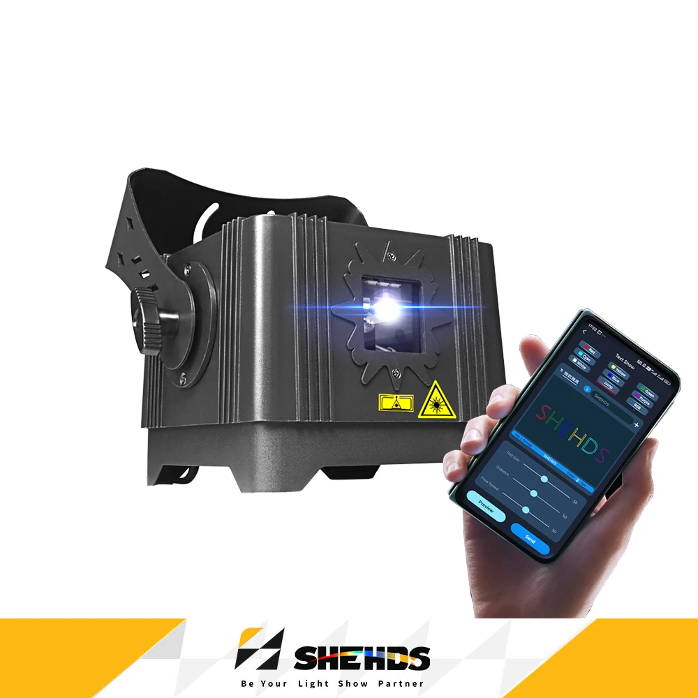 SHEHDS Waterproof 3W Laser Outdoor 15KPPS TTL Animation Light With APP Control For DJ Disco Party Circus Wedding DMX512