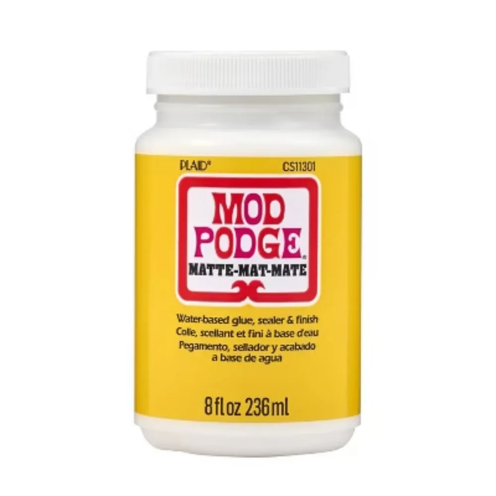 8oz Craft Glue - Matte: Clear Sealer, Dries Clear, Liquid Puzzle Glue, Art & Stationery Supplies