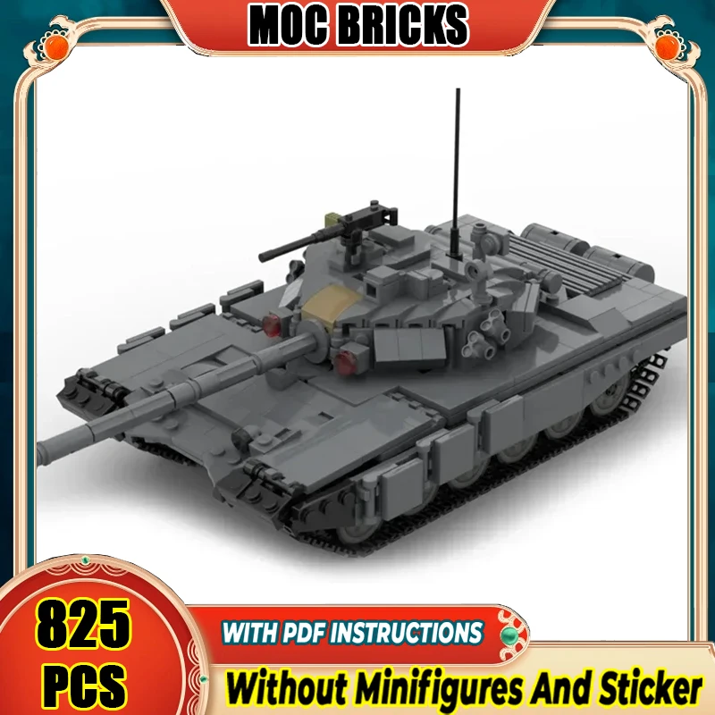 

Military Armored Car Model Moc Building Bricks T-90A V2 Tank Technology Modular Blocks Gifts Christmas Toys DIY Sets Assembly