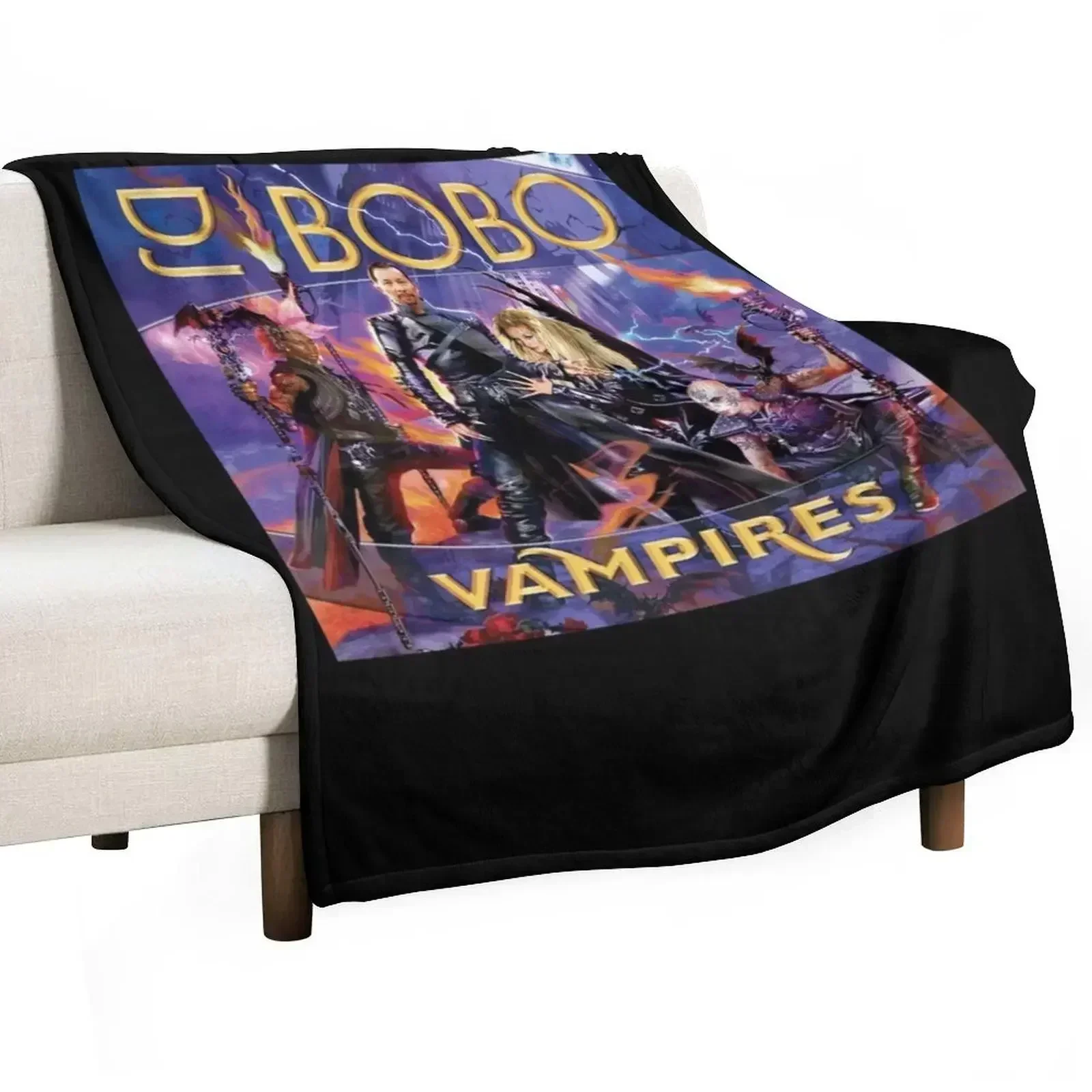 

DJ BoBo Vampires Album Cover Throw Blanket Luxury Brand Luxury St Cute manga Blankets