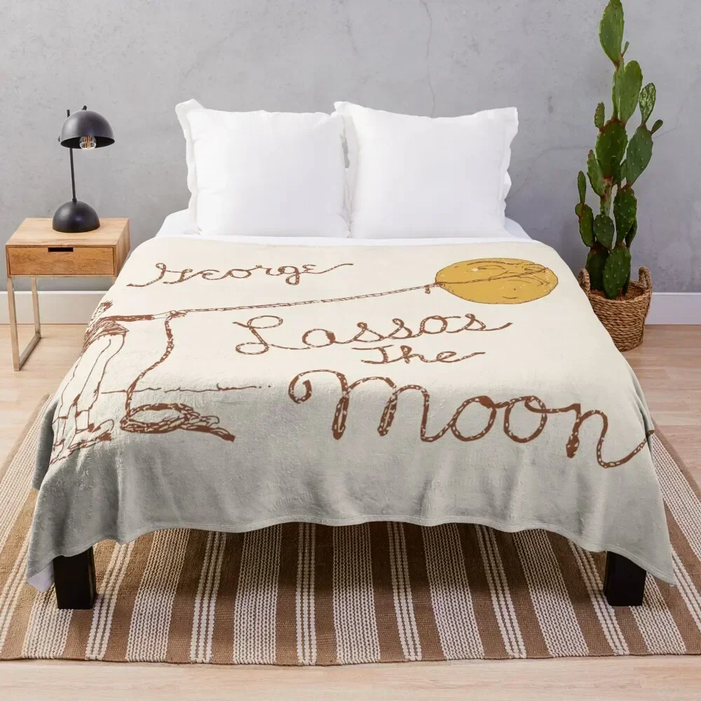 

George Lassos the Moon Throw Blanket Tourist warm for winter Luxury Thicken Stuffeds Blankets