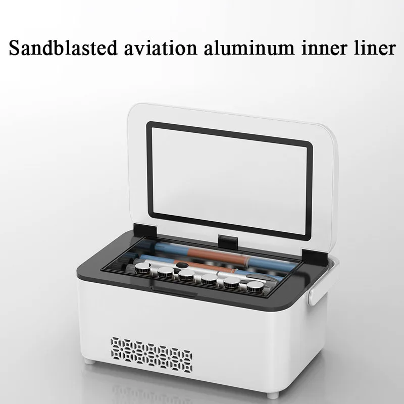 Portable Car Home Small Insulin Refrigeration Box Rechargeable mini Fridge Cool Box Cooler For Drug Growth Hormone Interferon