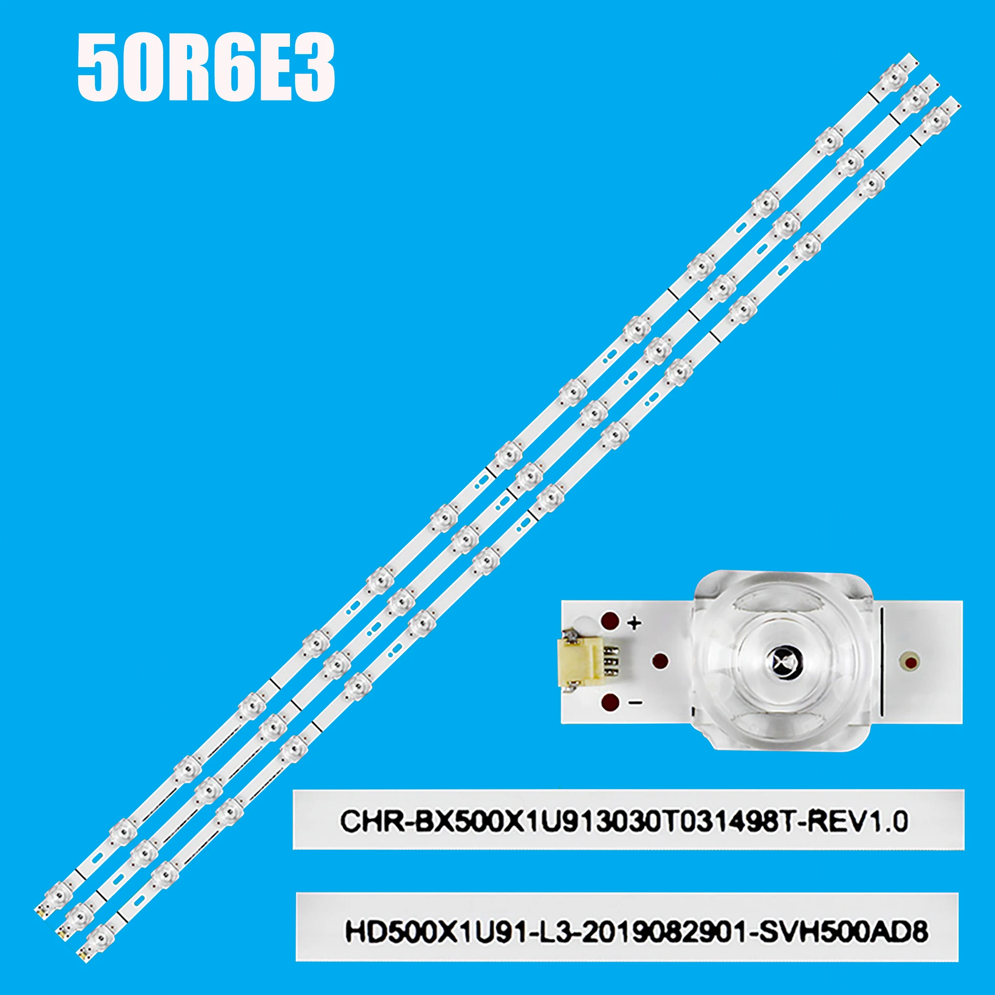 LED Backlight Strip For Hisense 50H78G 50A7100FTUK 50R6090G5 50R6080G 50R6E3 SVH500AD8 CRH-BX500X1U913030T031498T-REV1.0