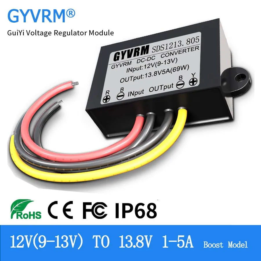 GYVRM 12 V do 13.8 V 14V DC DC wzrost 1A 2A 3A 4A 5A nieizolowany przetwornica do wzmacniacza 12 woltów do 13.8 woltów Regulator napięcia