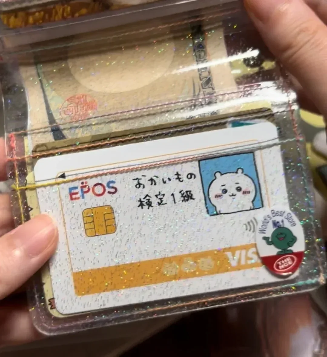 Chiikawa Card Skin Sticker for VISA Bank Debit Credit Bus Student Card Anime Waterproof Vinyl Decal Cover Multiple Designs*-*