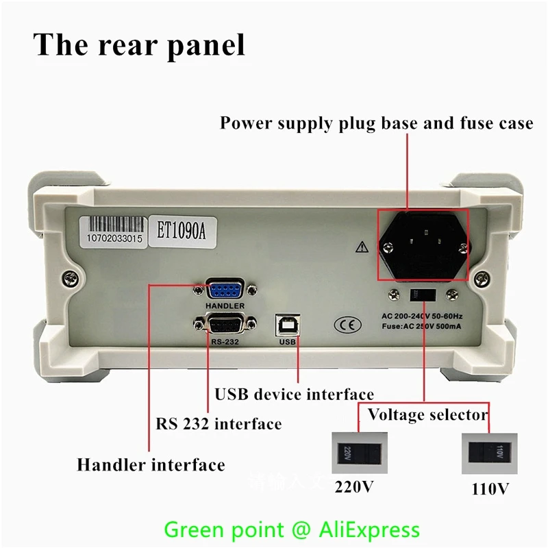 East Tester Desktop Electric Bridge ET4401 Resistance Impedance Capacitance Inductance Measure Instrument Digital LCR Meter