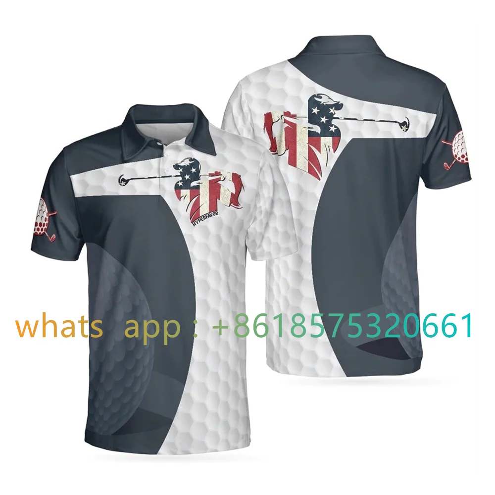 Golf T Shirt Sports Leisure Outdoor Men's Jacket High -quality Prevent Ball Polyester Fabric Polo Shirts ​football Polo T-shir