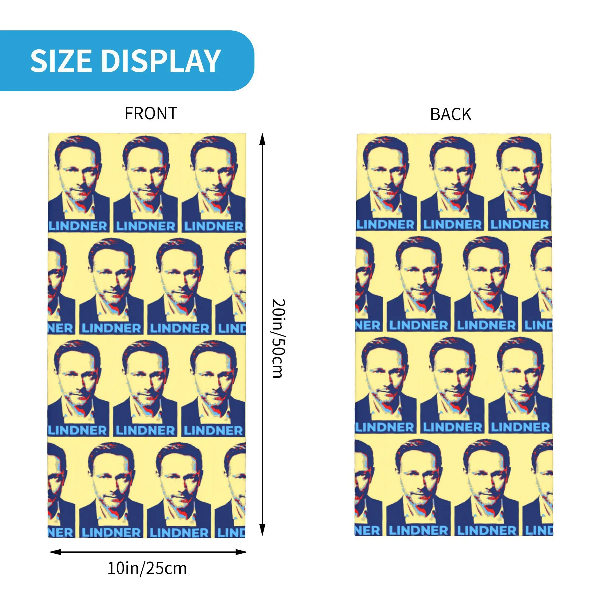 Legend Christian Lindner Minister Of Finance Bandana Neck Cover Printed Mask Scarf Warm Headwear Cycling Unisex Adult Breathable