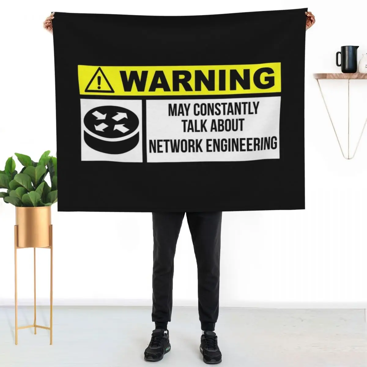 Network engineer Throw Blanket Soft Comfort Blanket for Reading Watching TV