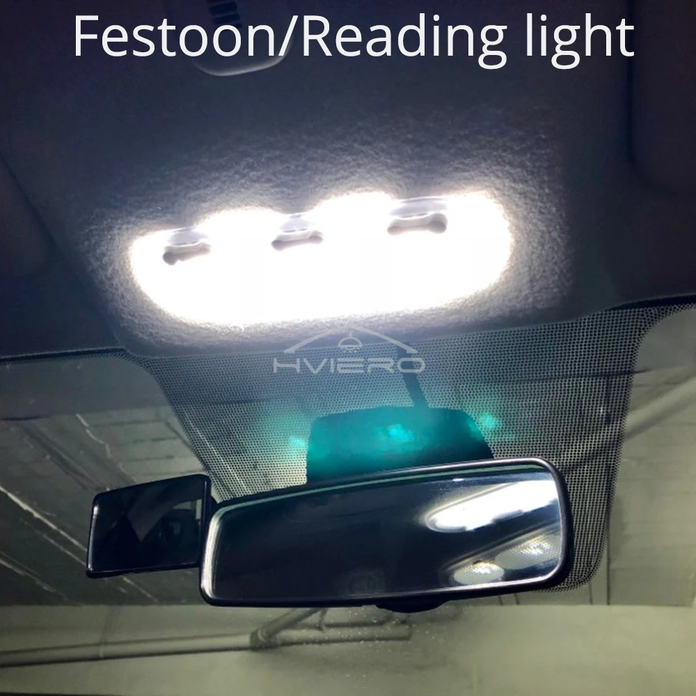 10Pcs 10Led 7020 SMD Auto LED 168 194 Wedge Replacement Reverse Dash Panel Lamp White Blue Bulbs For Clearance Light Bulb