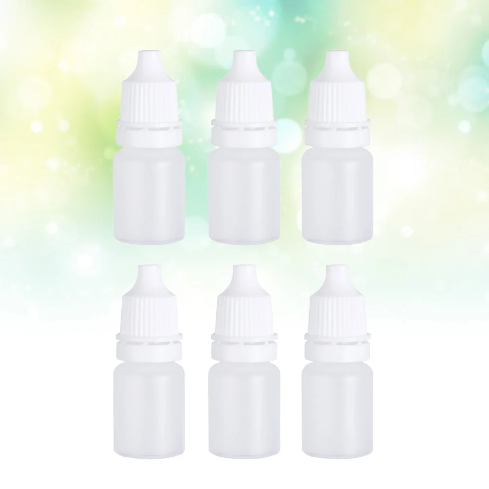 

6Pcs 5ml Empty Plastic Squeezable Dropper Bottles Eye Liquid Dropper Dropping Bottles (White) liquid dropper bottle