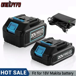 Rechargeable Lithium Ion Battery With Charger For Makita 18v Battery BL1840 BL1850 BL1830 BL1860B LXT400 Power Tools Accessory