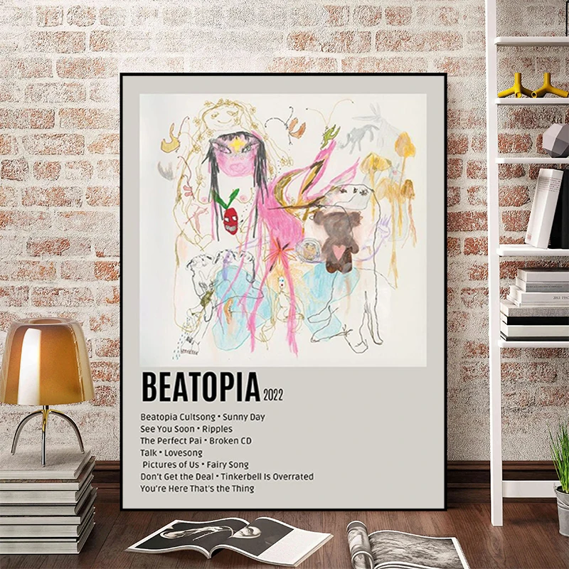 

Singer Beabadoobee Fake It Flowers' Music Album Poster Decoration Pictures Room Wall Decor Home Decorations Movies and Tv Canvas