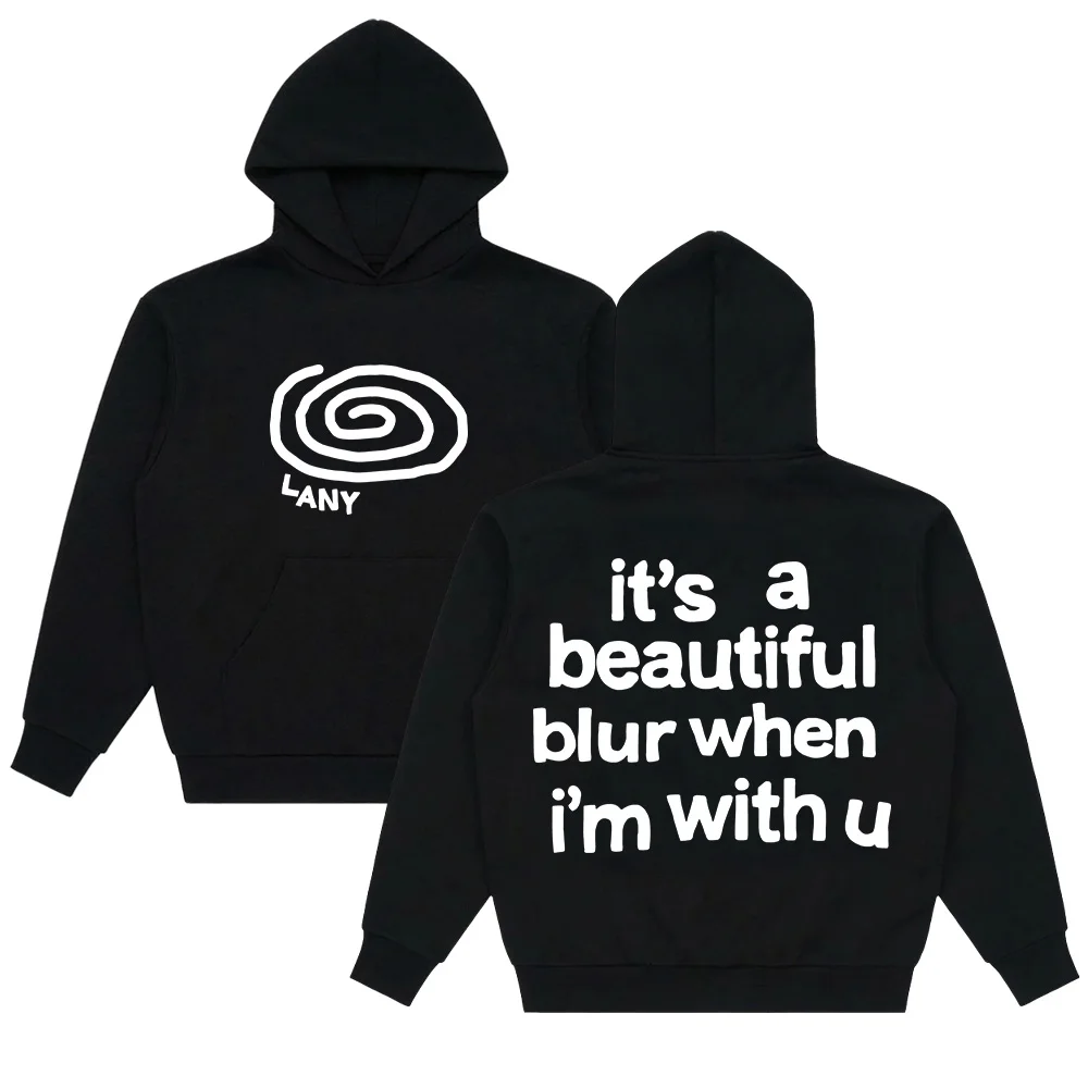 

Худи LANY Swirl: Модная винтажная толстовка оверсайз унисекс с длинным рукавом в стиле Y2K для мужчин и женщин, мерч рок-группы
