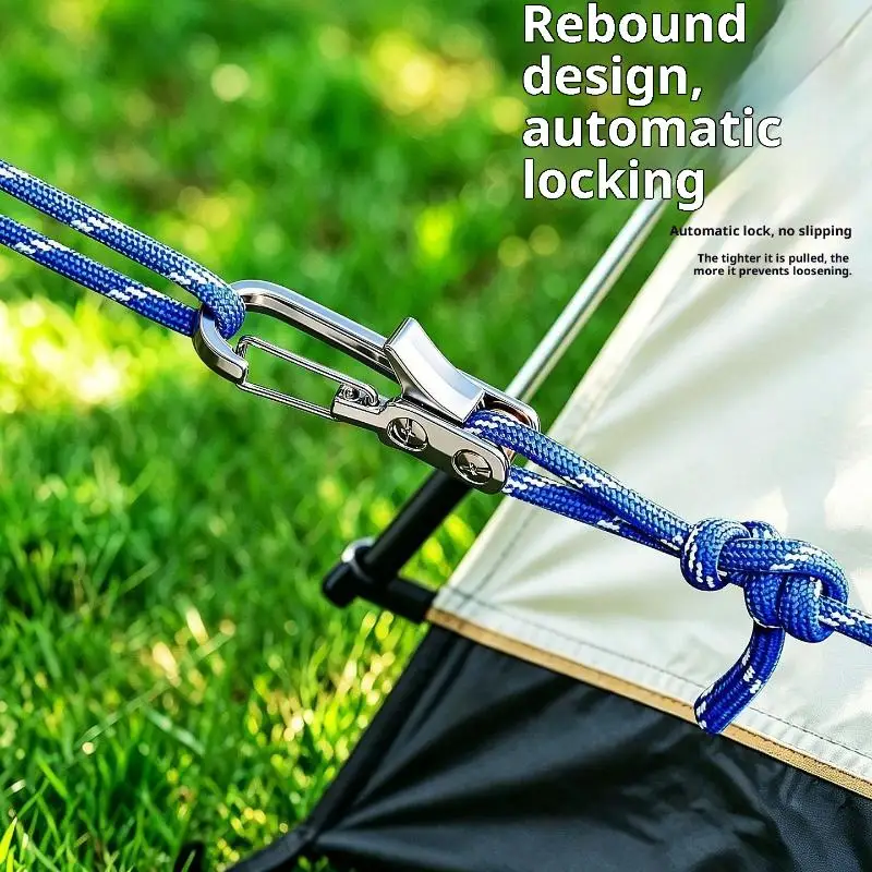 Heavy Duty Roller Rope Tensioner & Tying Tool Rust Resistant Adjustable Sturdy Tightener for Outdoor Canopy Securing