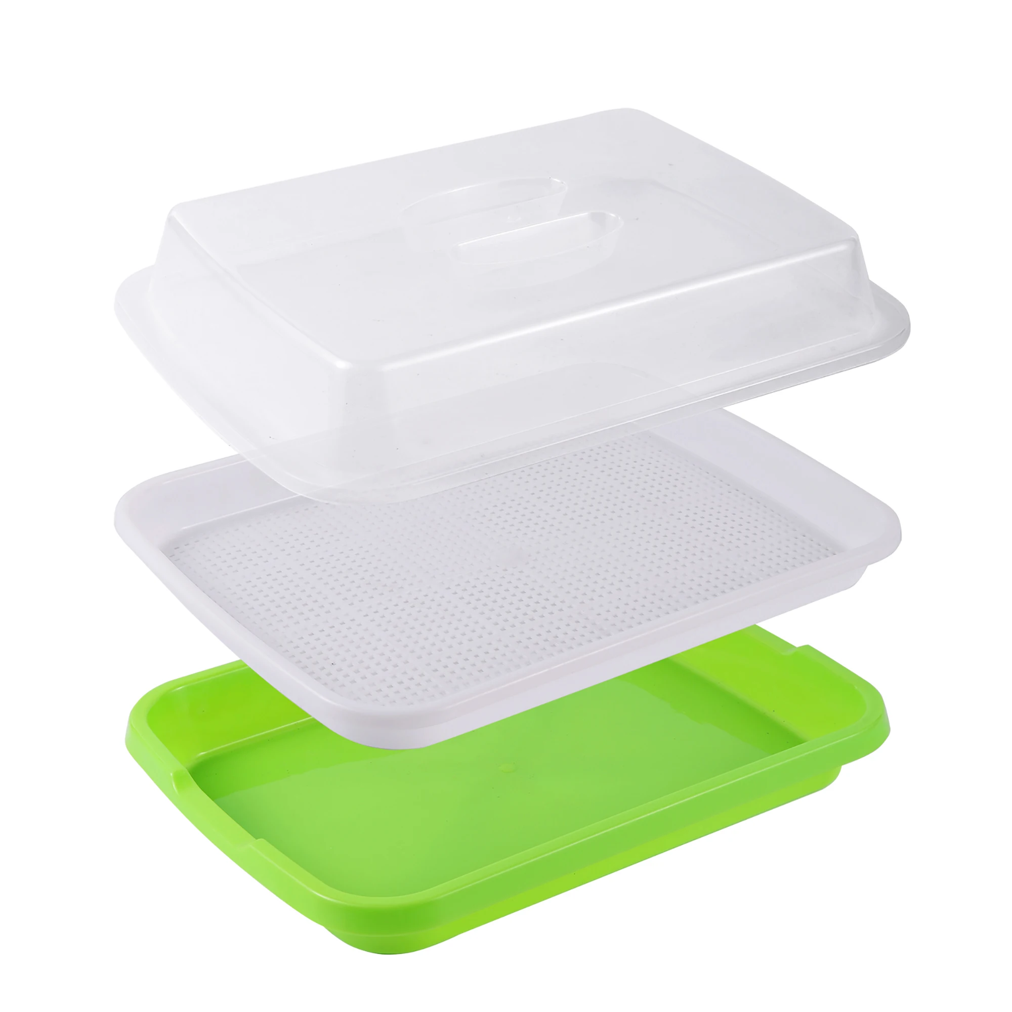 Germination Nursery Tray Pea Mung Bean Peanut Wheat Water Cultivation Seedling Tray Soilless Cultivation Tray Nursery Tray