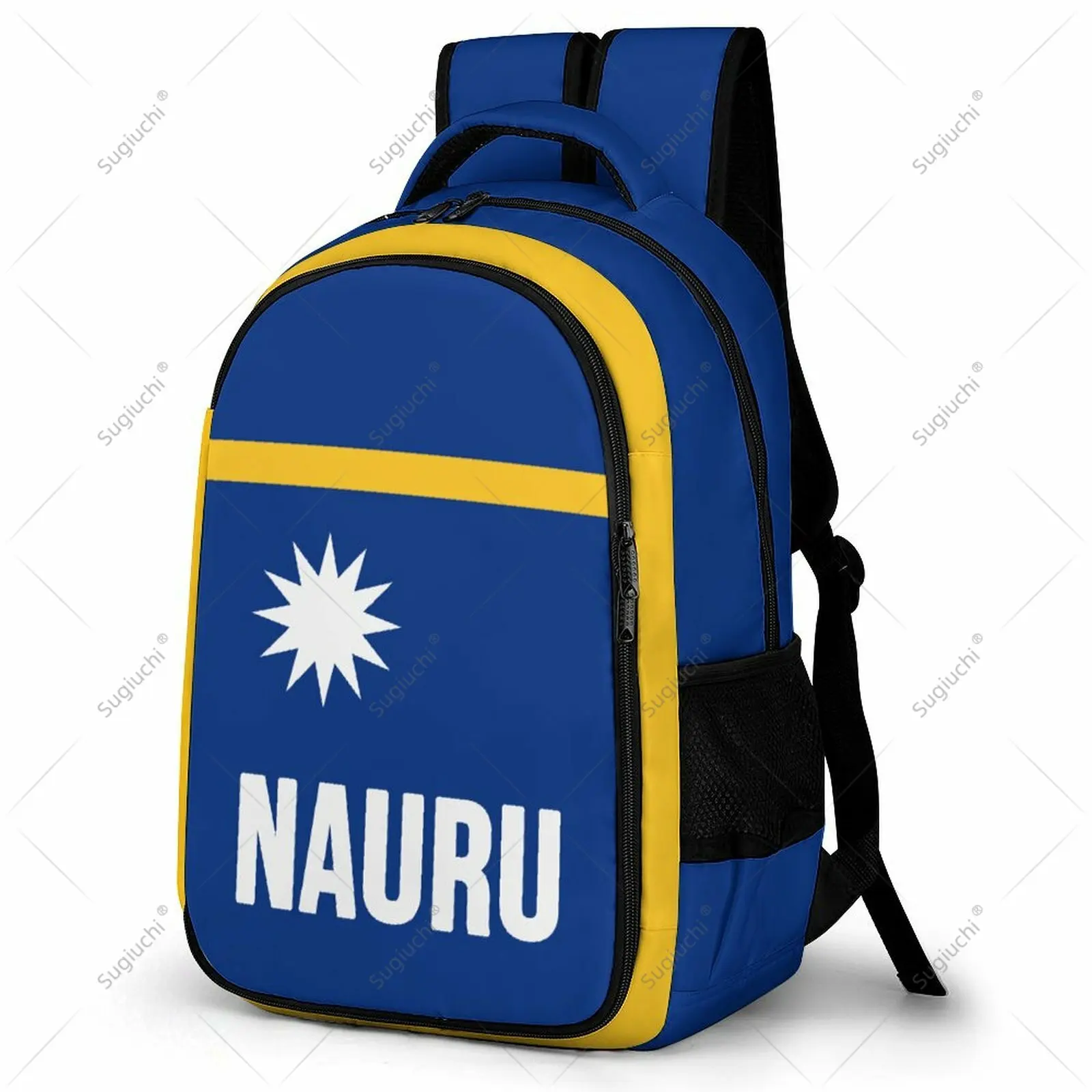 

Backpack Nauru Flag Student Schoolbag Smart Business Travel Leisure Backpack Laptop Back Pack Office Work Bag