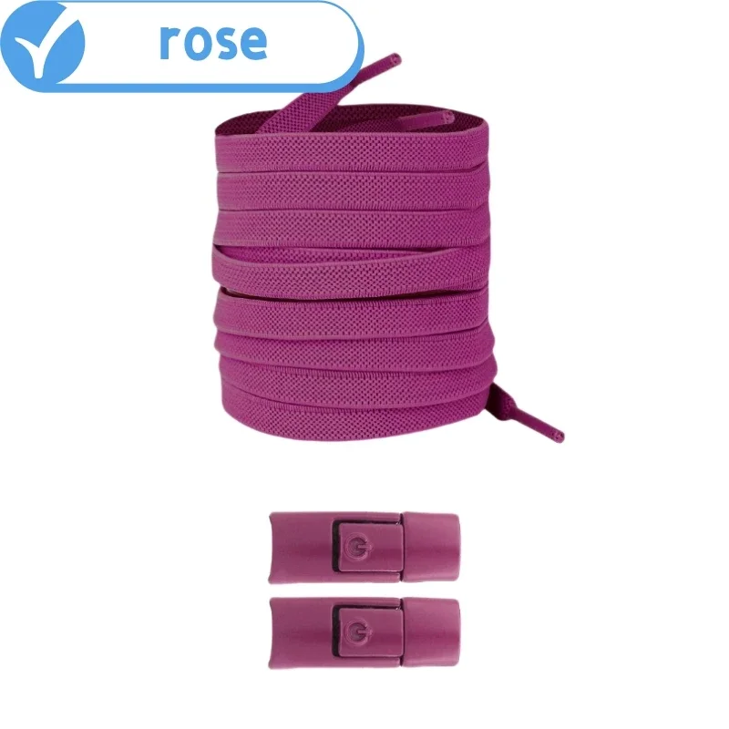 Nieuwe Zonder Banden Elastische Veters Geen Stropdas Veters Druk Lock Schoenveters Sneaker Kids Adult 8MM Verbrede Platte Schoenveter voor Schoenen
