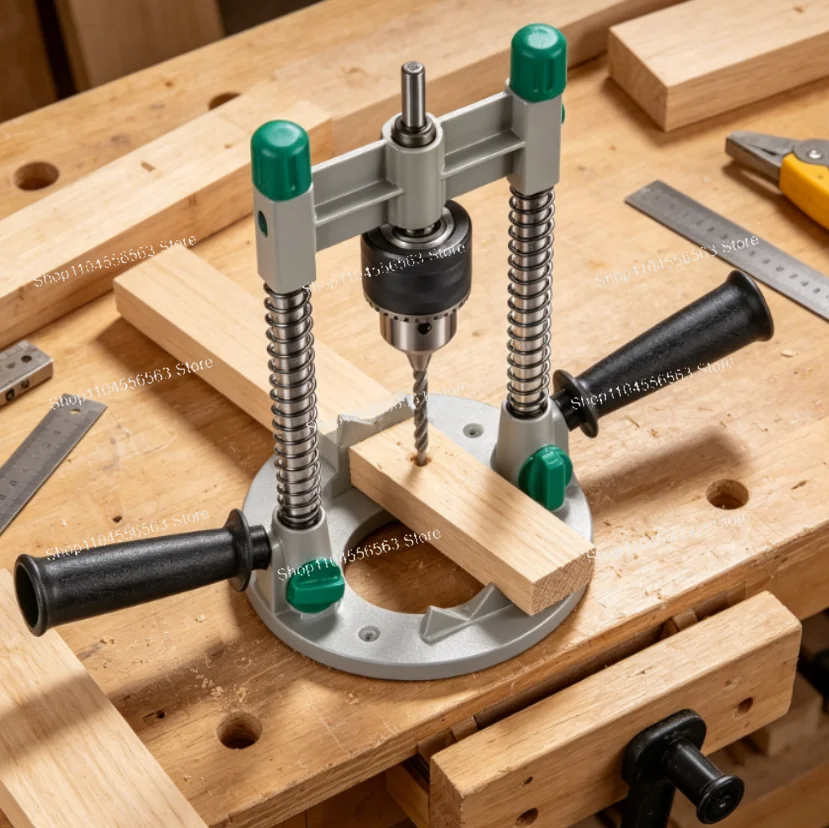 Multifunctional Drill Stand Bench Electric Drill Press Stand Holding Vise Bracket Rotary Tool Holder Power Tool Holding for Wood