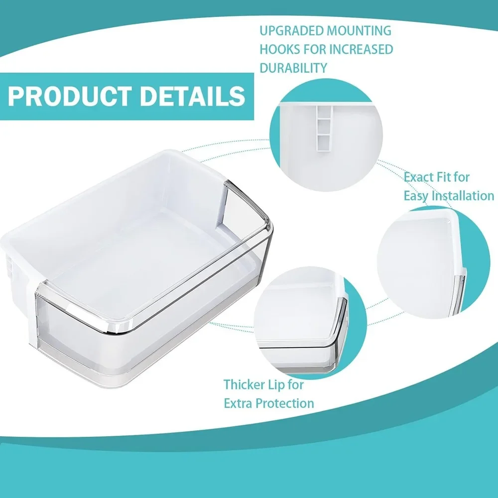 DA97-08406A, DA97-08406B/C Rak Tempat Sampah Pintu Kulkas Kompatibel dengan Pintu Sisi Kanan Seri Sam Sung RF4287 RF4289