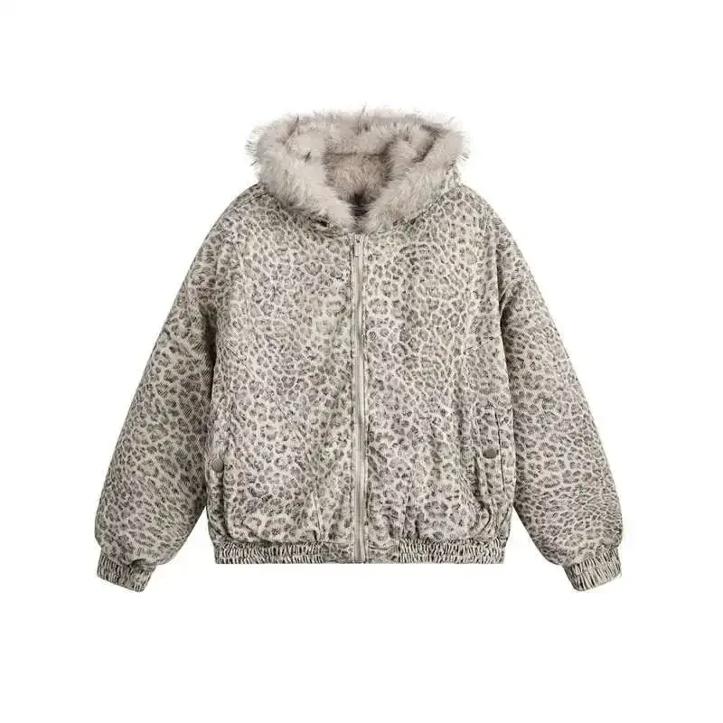 

2025 Winter Parkas American Streetwear Hoodie Camouflage Pattern Jacket Men Women Thick Warm Parka Outdoor Winter Jacket Fashion