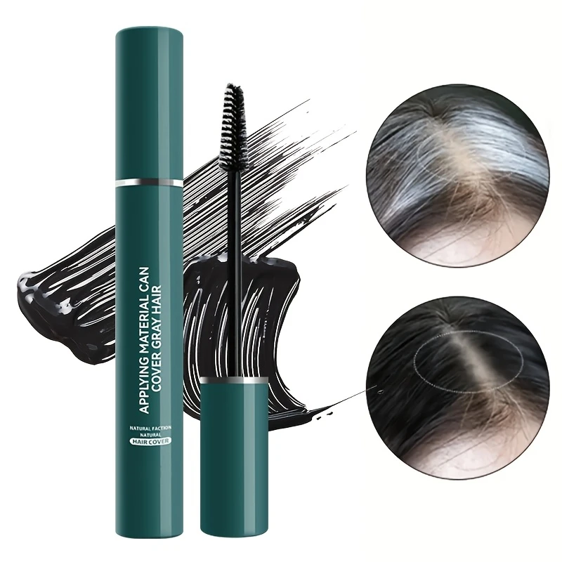 使い捨てヘアカラーペン - 一時的な白髪カバーアップ、長持ち、洗えるタッチアップスティック、タッチアップや根元に最適