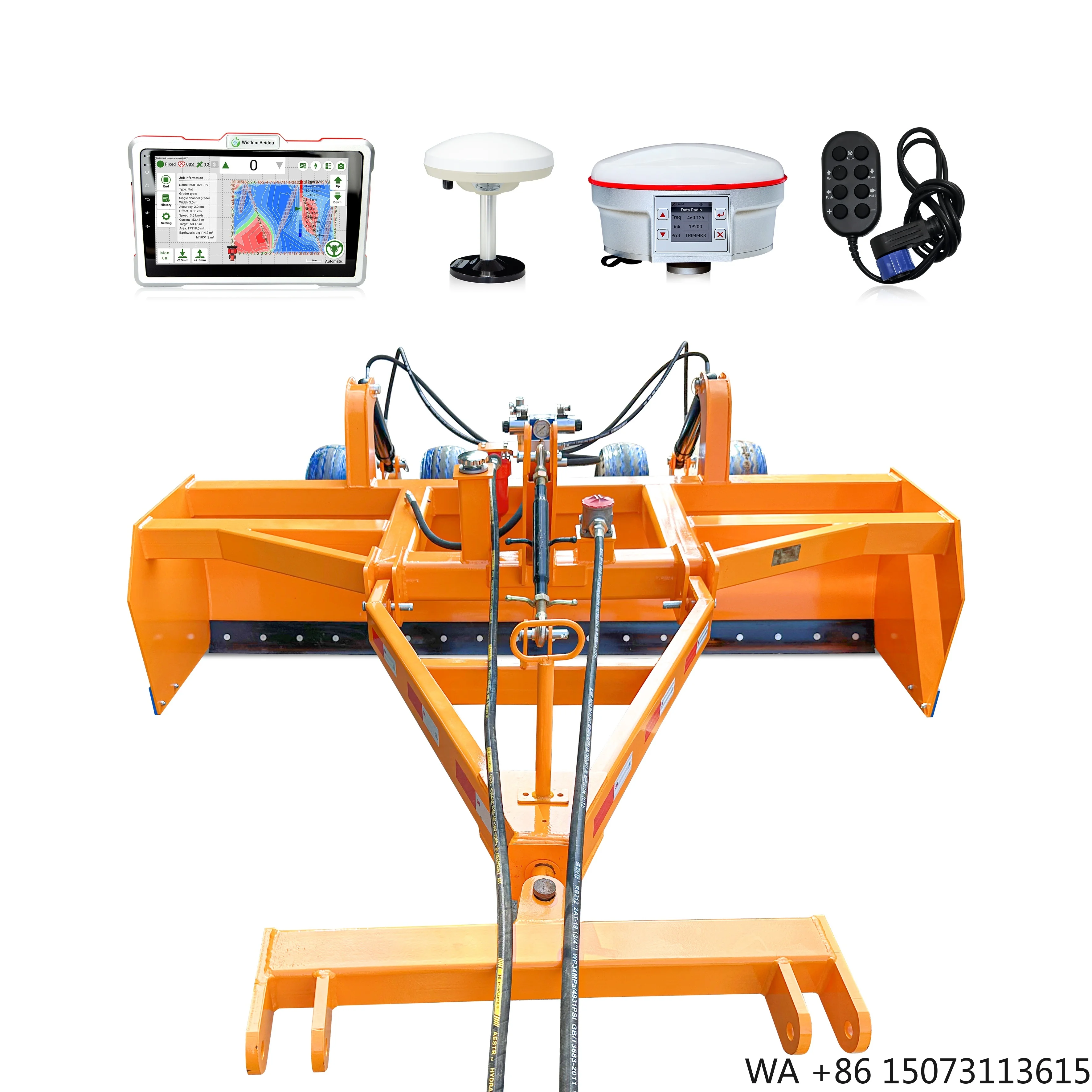 3M GPS-Equipped Tractor Leveler - PTO Pump Agricultural Grading Equipment