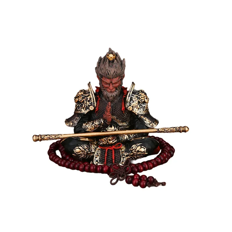 Black God Sun Wukong Qitian Dasheng Car Ornaments Jewelry Center Console Decoration Men's Car Figures Christmas Gifts