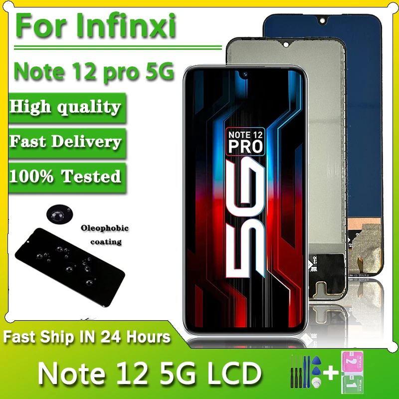 

100% Test For infinix Note 12 5G /Note 12 pro 5G LCD Display Screen Touch Panel Digitizer For infinix X671 X671B Display