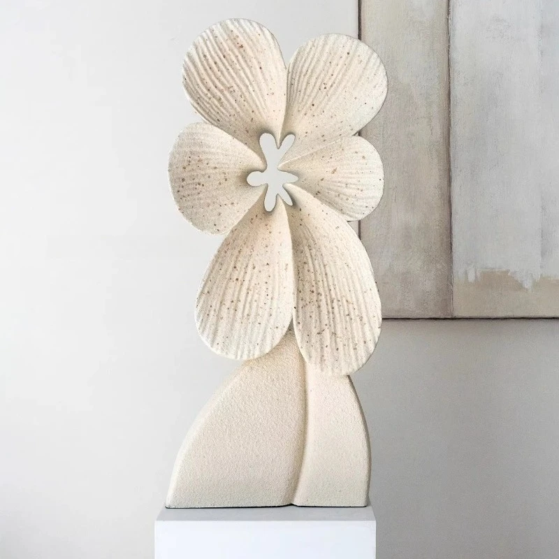 Modern Flower Language Sculpture Advanced Art Ornament Housewarming Gifts Hotel Clubhouse Model Room Soft Decoration