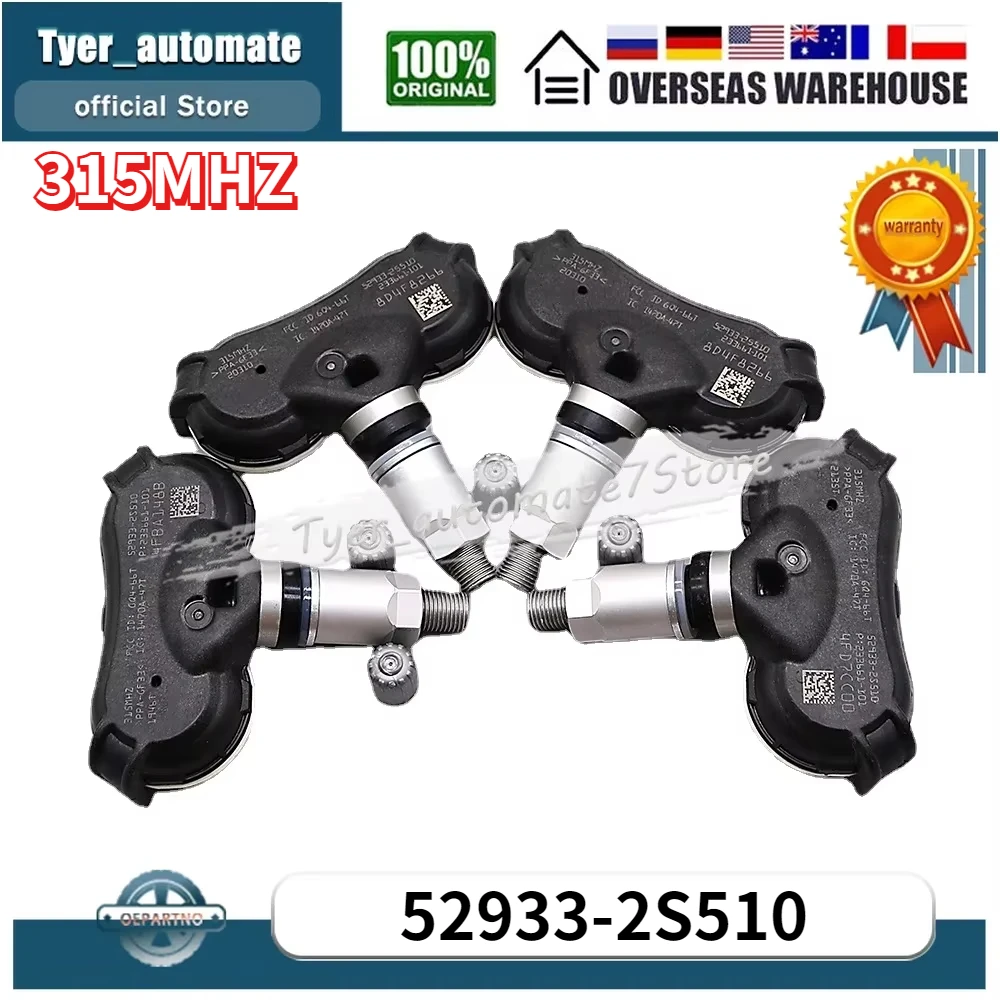 

TPMS Sensor 52933-2S510 52933-2S500 Tire Pressure Monitoring Sensor 315MHz For 2014-2015 Hyundai Tucson 2014-2016 Kia Sportage