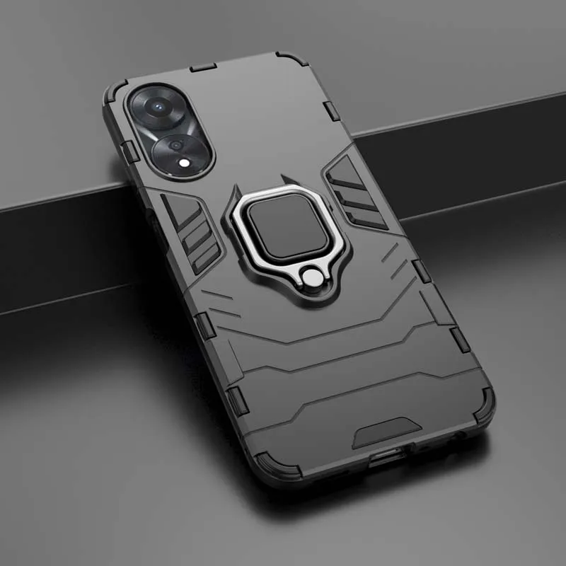 Shockproof Case For OPPO A18 A38 A58 A78 A17 A57 A57S A77 A77S Ring Holder Armor Back Coque for Realme C67 4G 5G Phone Cover