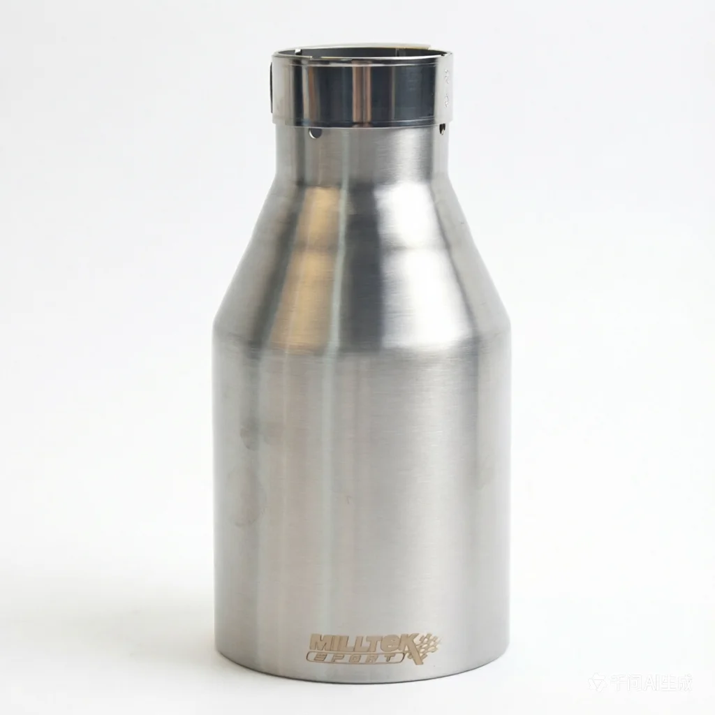 

MILLTEK SPORT Single Tube Car Exhaust Nozzle 304 Stainless Steel Flat Mouth Brushed Finish Automotive Modification Accessory