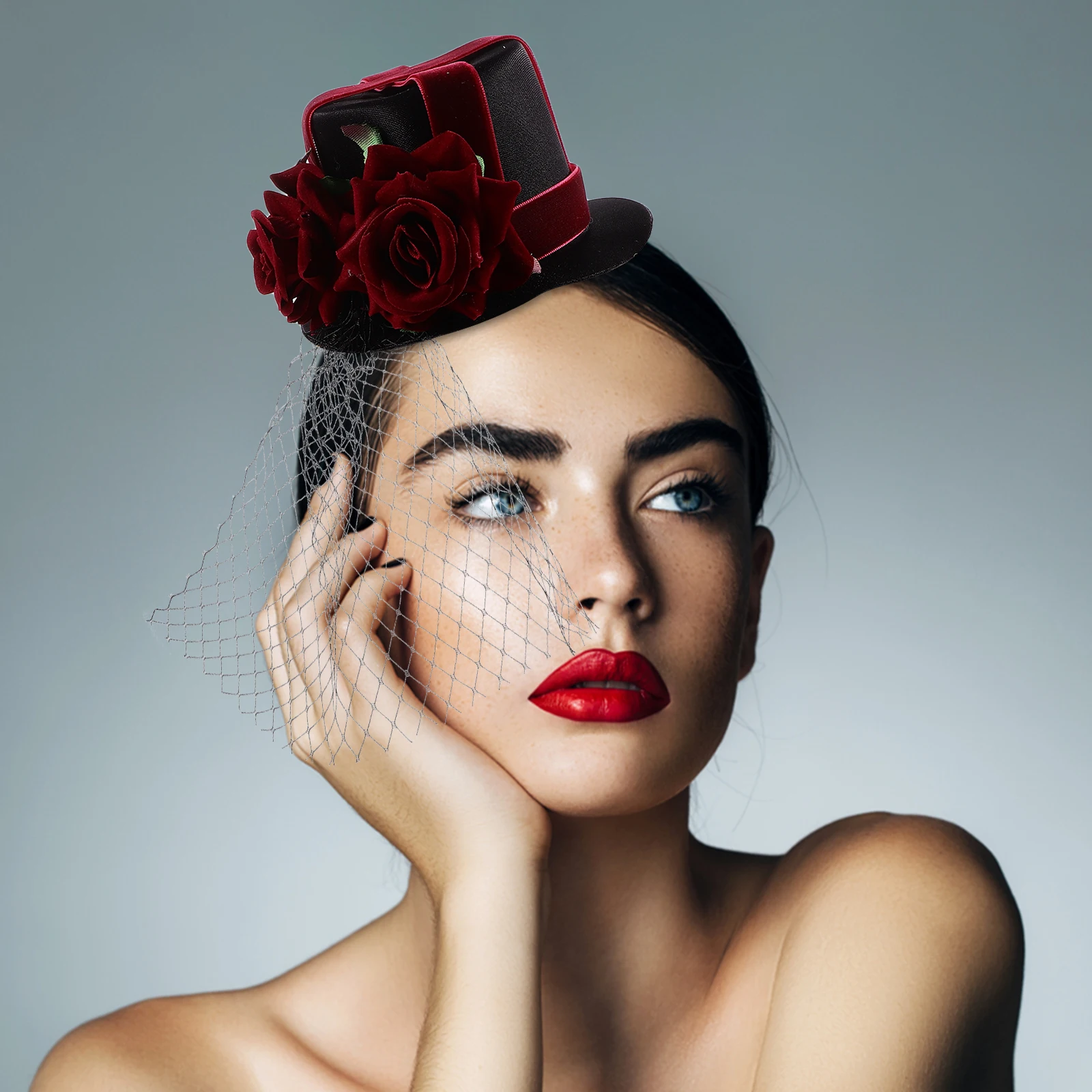 

Hat Vintage Party Hair Accessory Gauze Hairpin Girl Hair Clip Flower Hairpins Lady Bobby Pin Bobby Pin