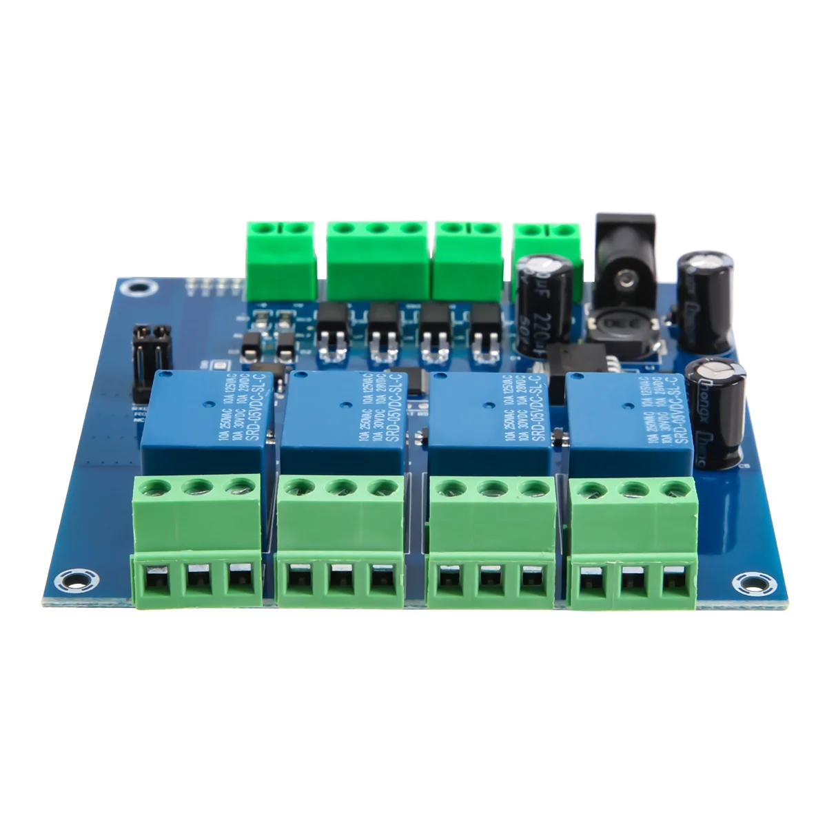 Четырехсторонний релейный модуль Modbus RTU 7-24 В, релейный модуль коммутатора RS485/TTL, вход и выход с защитой от обратного хода