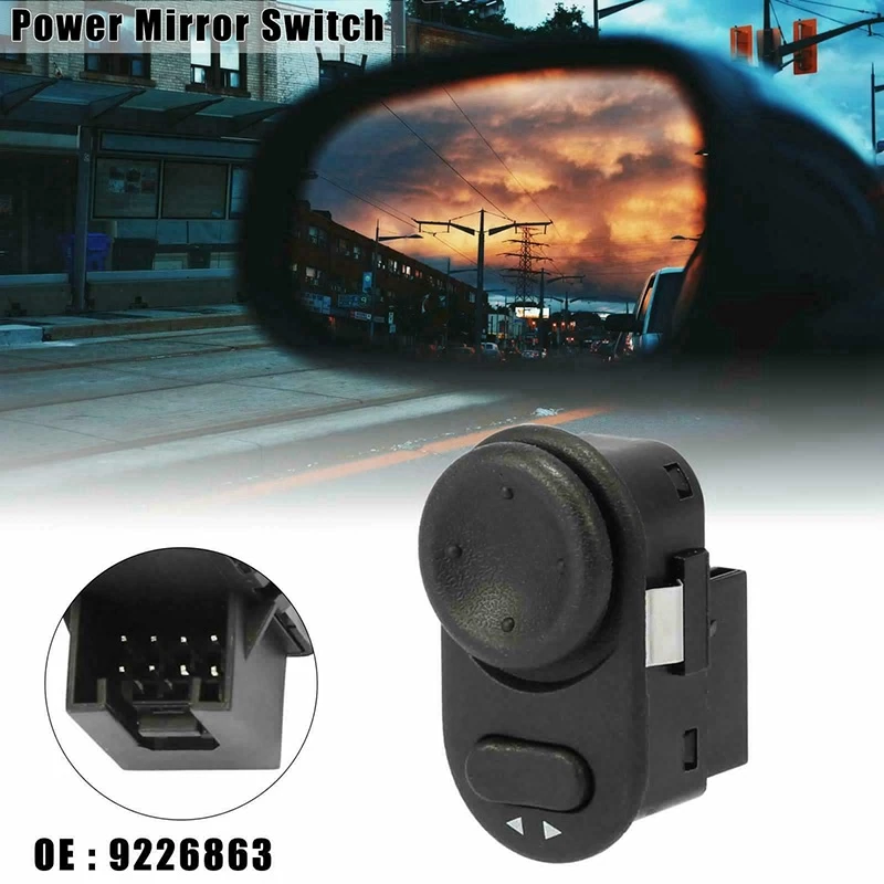 

Side Mirror Rear View Mirror Switch Adjust Control Knob for Vauxhall Astra-G Opel Zafira Corsa Vectra Meriva 9226863