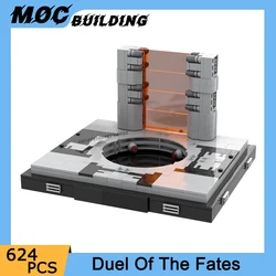 MOC Space War Series Famous Movie Duel Of The Fates Scene Model Building Blocks DIY Assembled Creative Ideas Bricks Toys Gifts