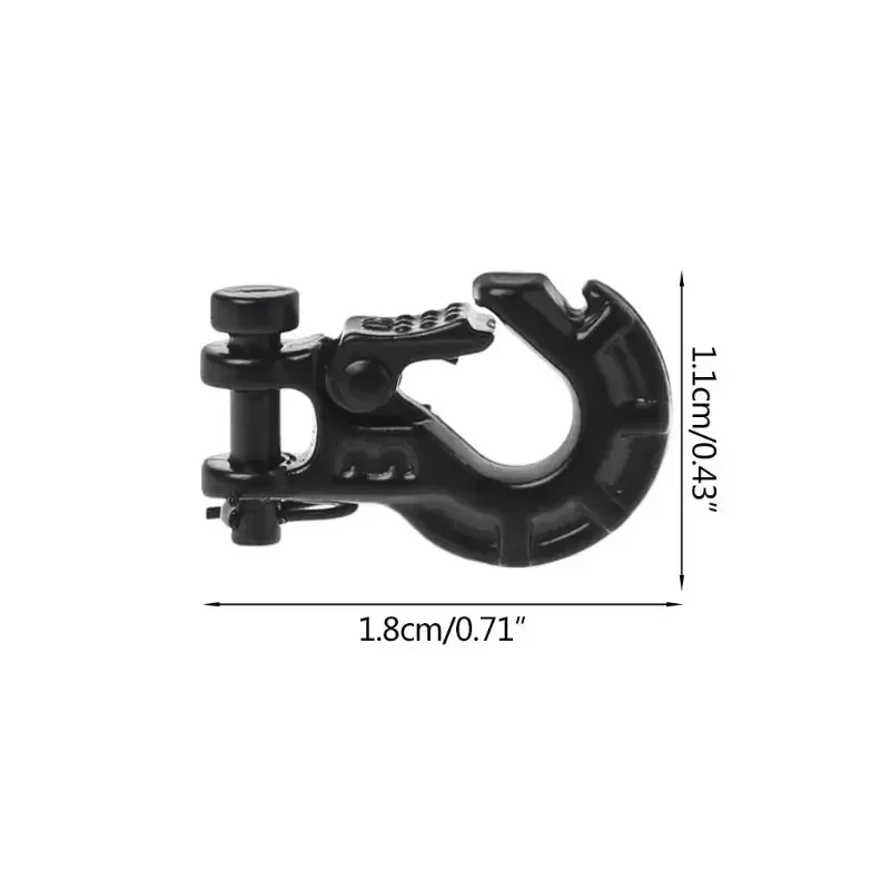 Crochet de treuil de crochet de remorque en métal RC pour 1/10 RC4WD avertissement voiture camion chenille tout-terrain pièces de rechange R7RB