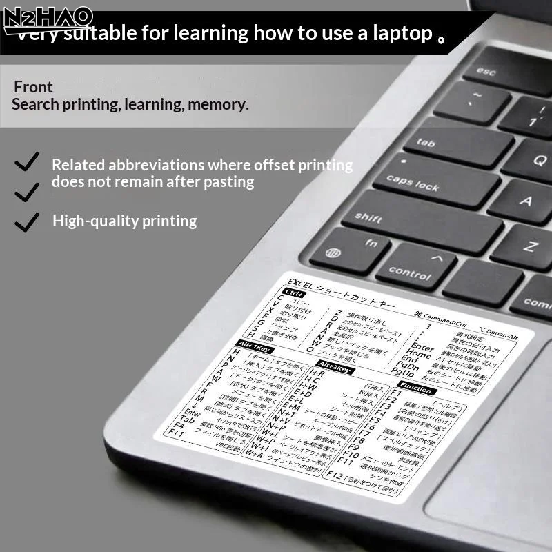 New Japanese Language Shortcut Cheat Sheet Stickers For Windows Excel Daily Office Work