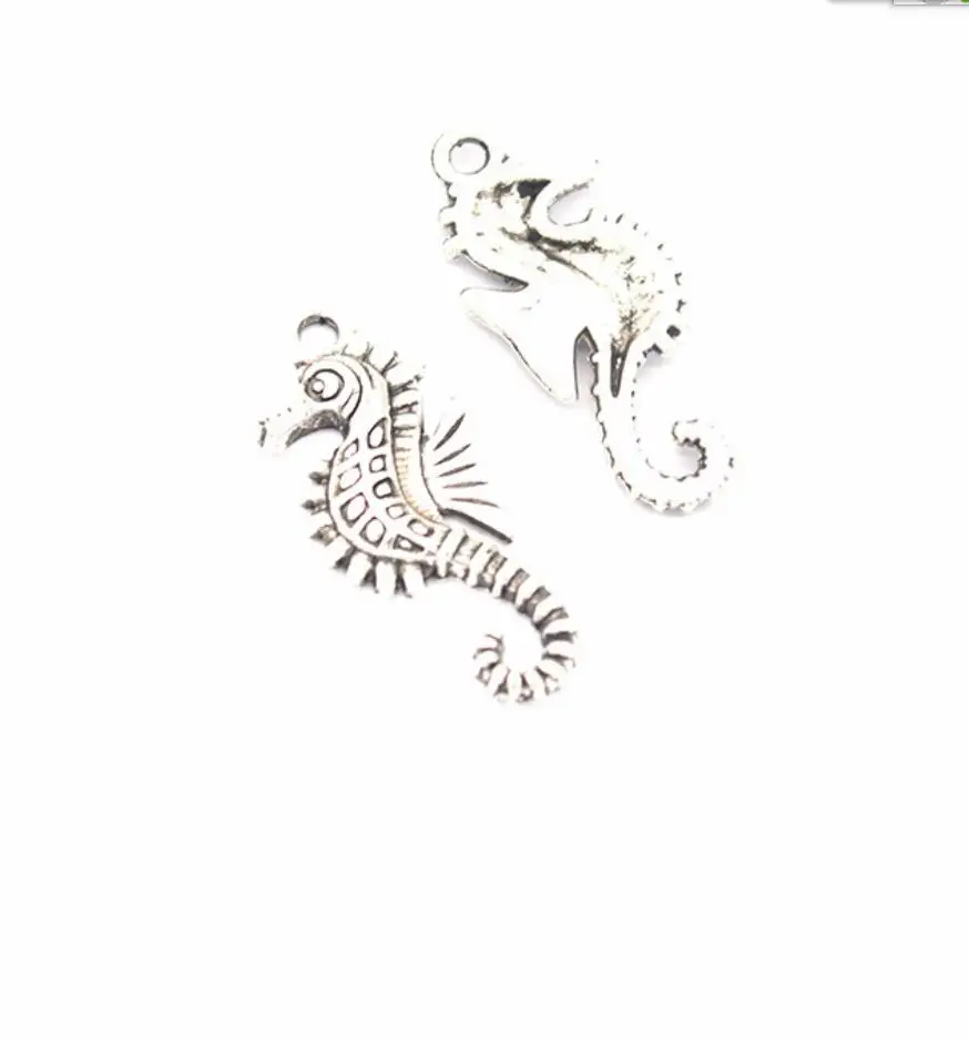 

60pcs 29x12mm 3 Colors Hippocampal Pendant Sea Horse Pendant Hippocampal Charm F0723