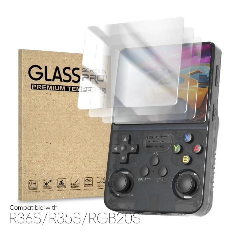 

For R36S Gaming Console Protective Film R36S/R35S/RGB20S 3.5-inch Screen Tempered Film Dust and Scratch Resistant