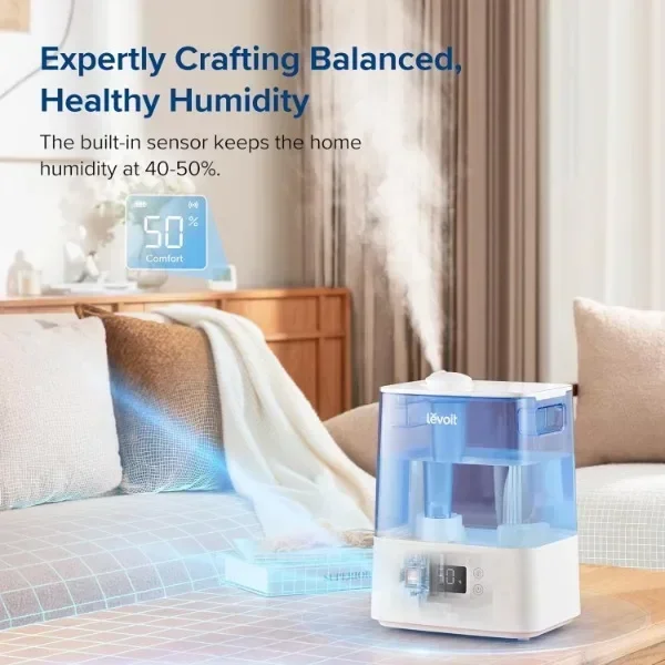 NEW  Classic300S Ultrasonic Smart Top Fill Humidifier, Extra Large 6L Tank for Whole Family, APP & Voice Control