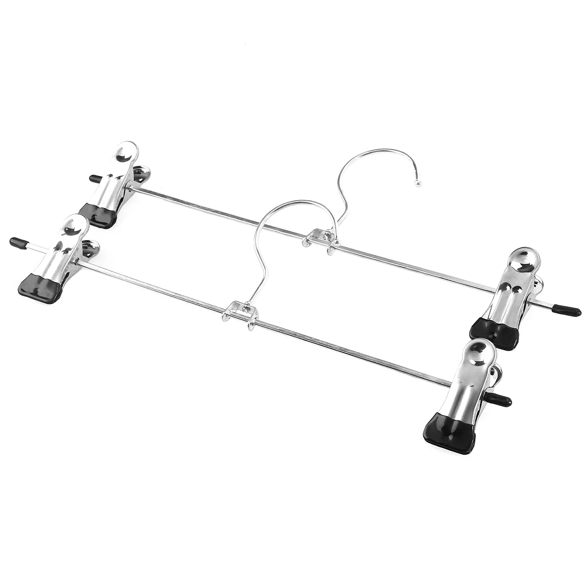 

Anti-slip Trouser Rack Clothes Hangers Drying Hanging Storage Silver Stainless Steel 128cm Long Lasting Anti Rust Corrosion