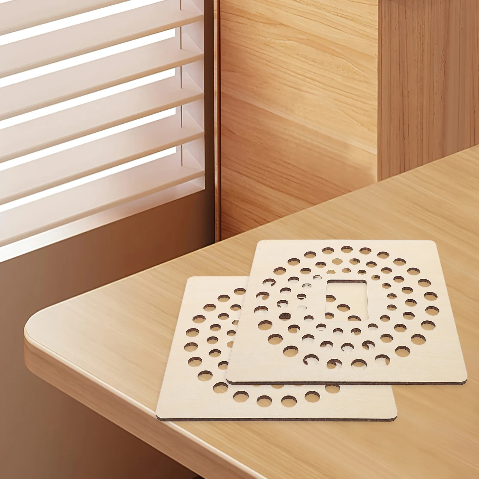 4개입 나무 비즈 보드 보석 제작 용품 팔찌 비즈 트레이 안티 롤 디자인 비즈 디자인 보드 초보자용 공예 도구